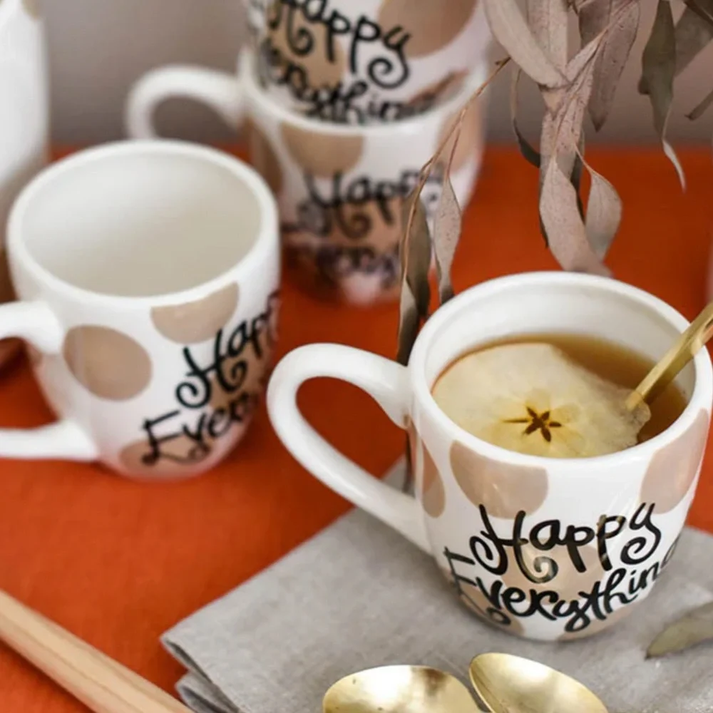 Happy Everything! Neutral Dot Mug